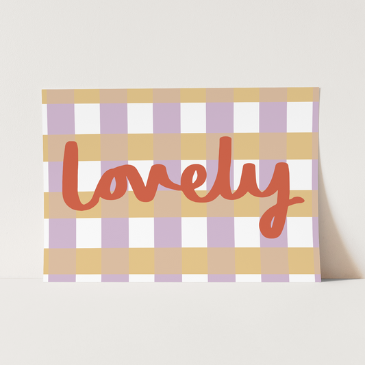 Lovely Art Print by Kid of the Village (6 Sizes Available)