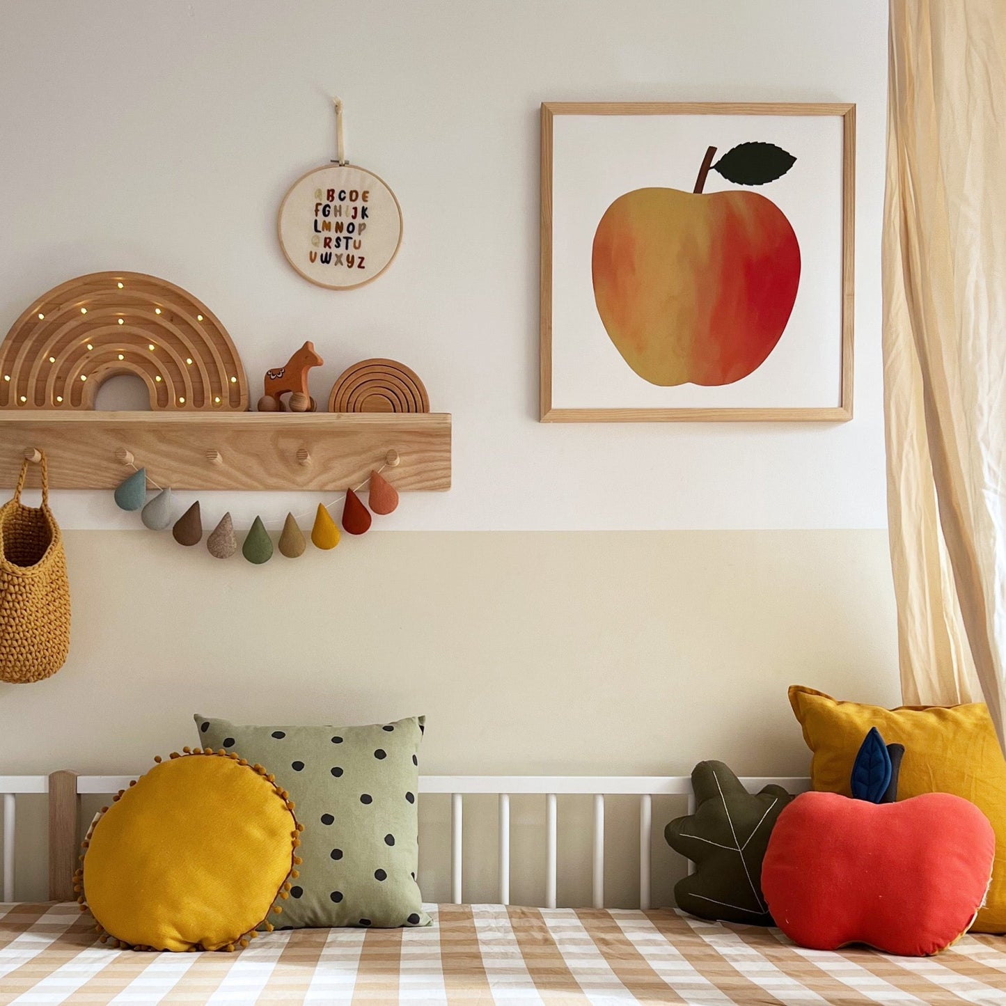 Apple Art Print by Kid of the Village (2 Sizes Available)