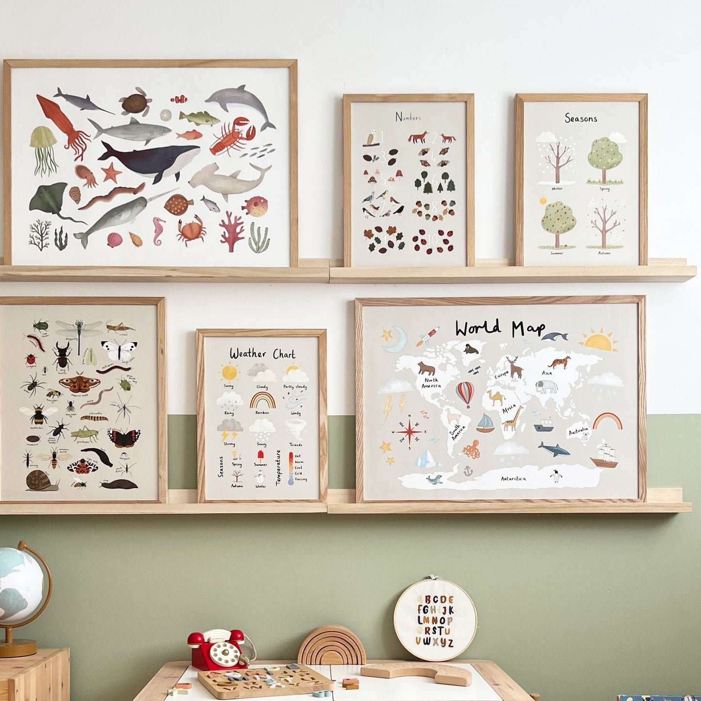 Seasons Art Print In Stone by Kid of the Village (6 Sizes Available)