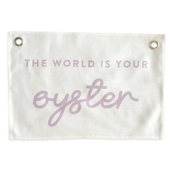 Oyster Wall Banner by Leonie & The Leopard