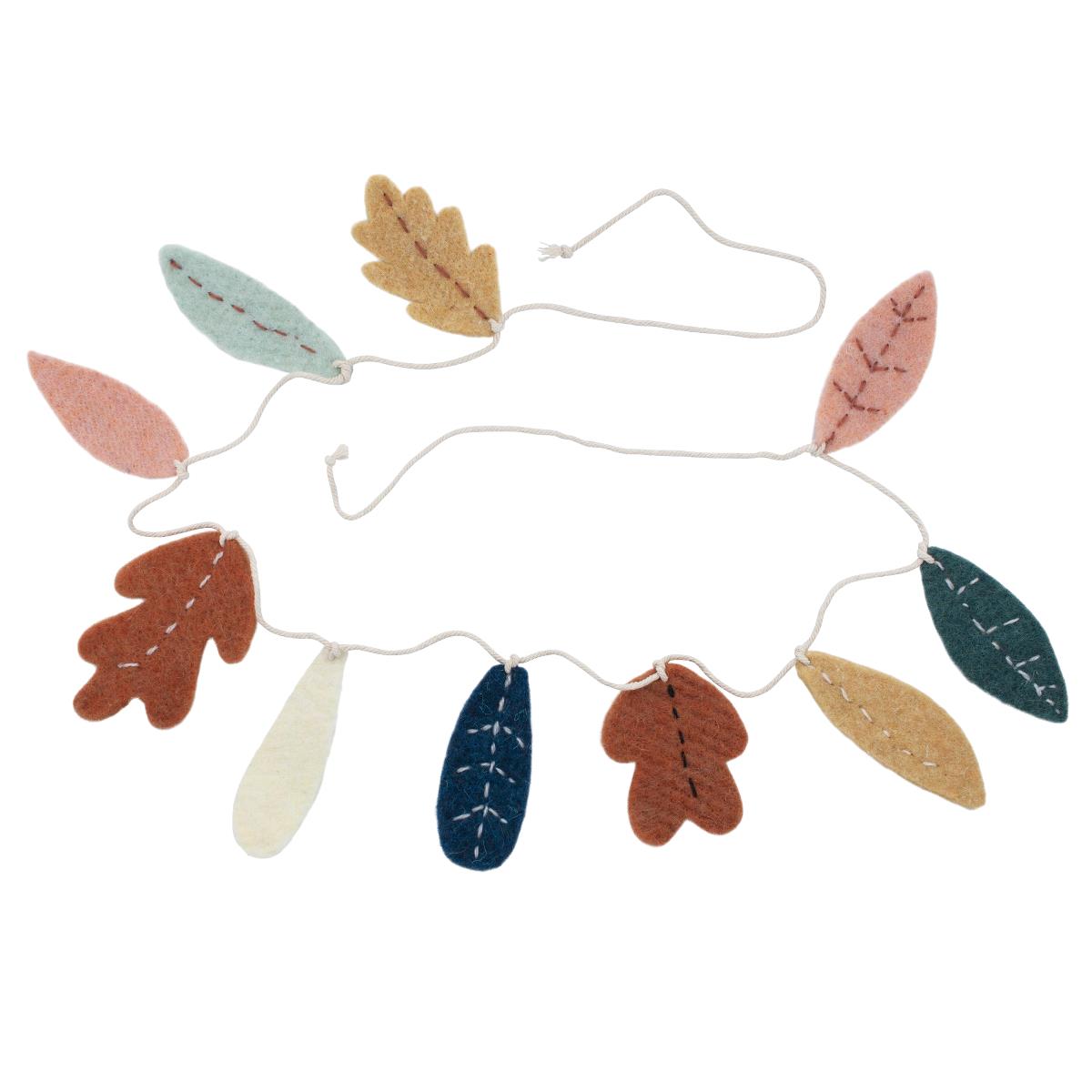 Sebra Felted Garland - Leaves