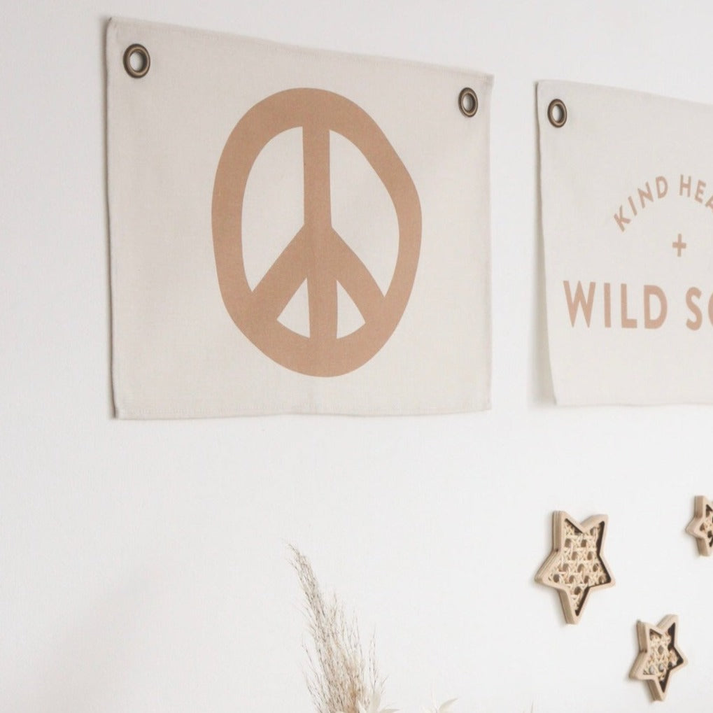Peace Wall Banner by Leonie & The Leopard