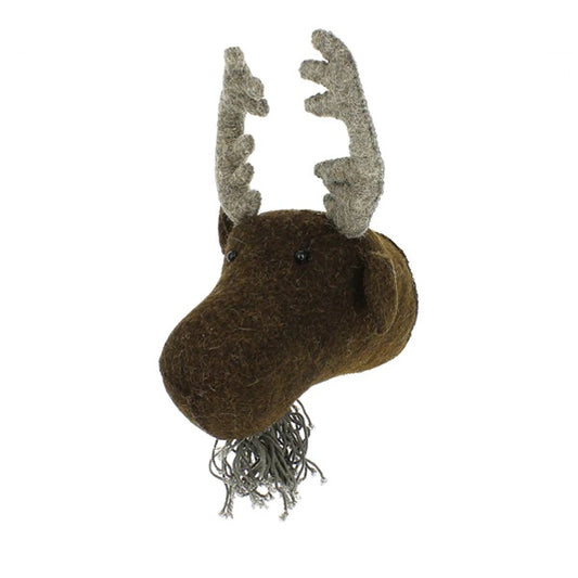 Fiona Walker Moose Felt Animal Wall Head - Mini