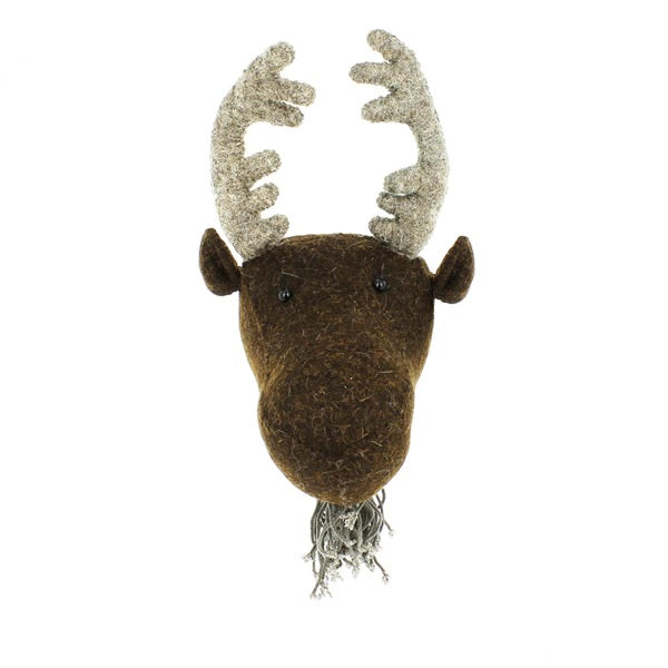 Fiona Walker Moose Felt Animal Wall Head - Mini