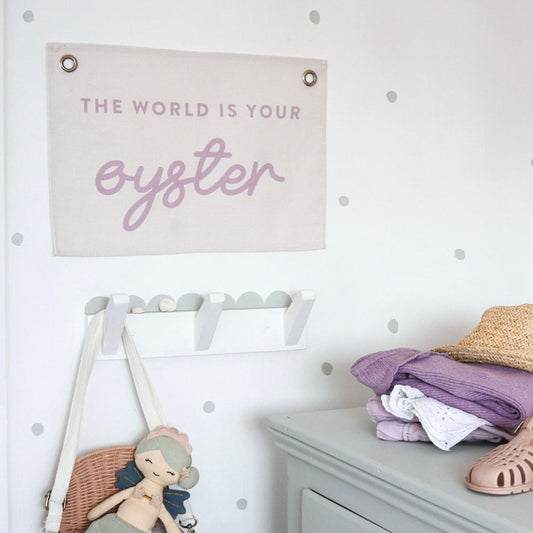 Oyster Wall Banner by Leonie & The Leopard