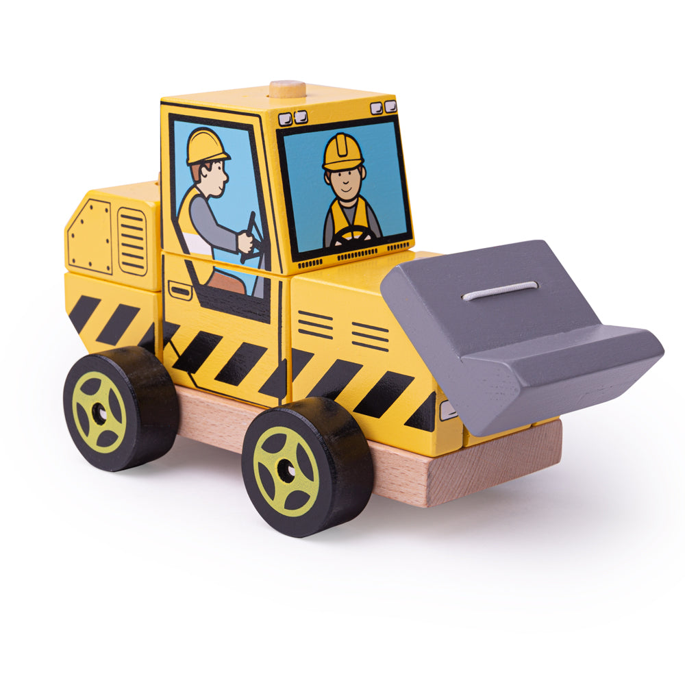 Bigjigs Wooden Stacking Bulldozer