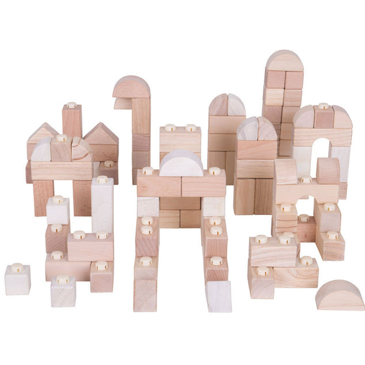 Bigjigs Natural Wood Clicking Blocks