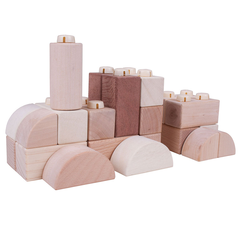 Bigjigs Natural Wood Clicking Blocks
