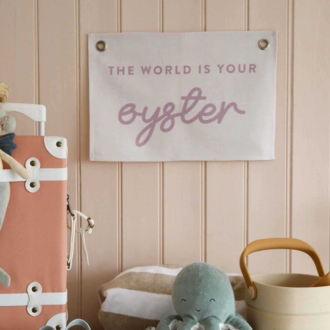 Oyster Wall Banner by Leonie & The Leopard