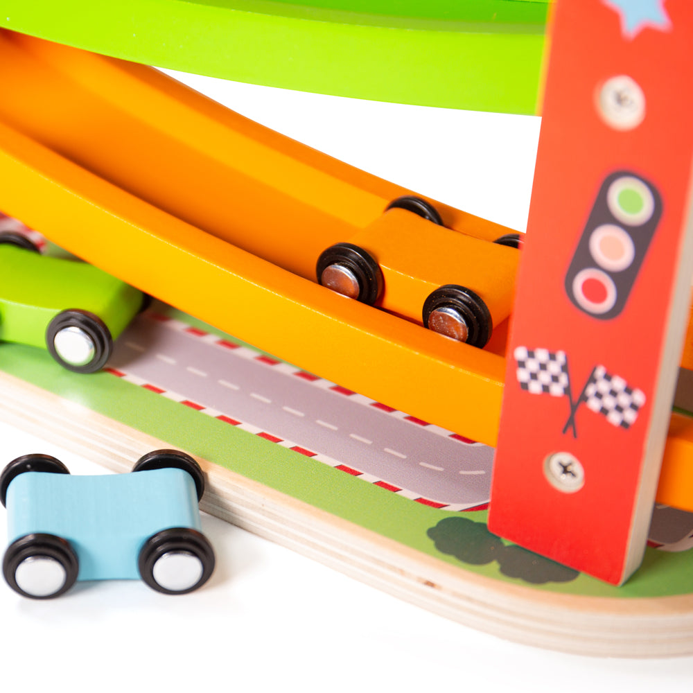 Bigjigs Wooden Car Ramp Racer