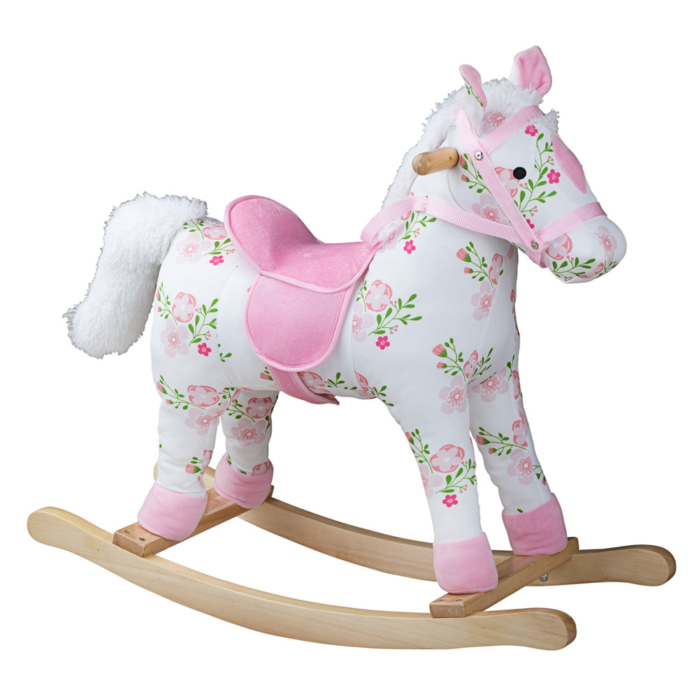Bigjigs Wooden Floral Rocking Horse
