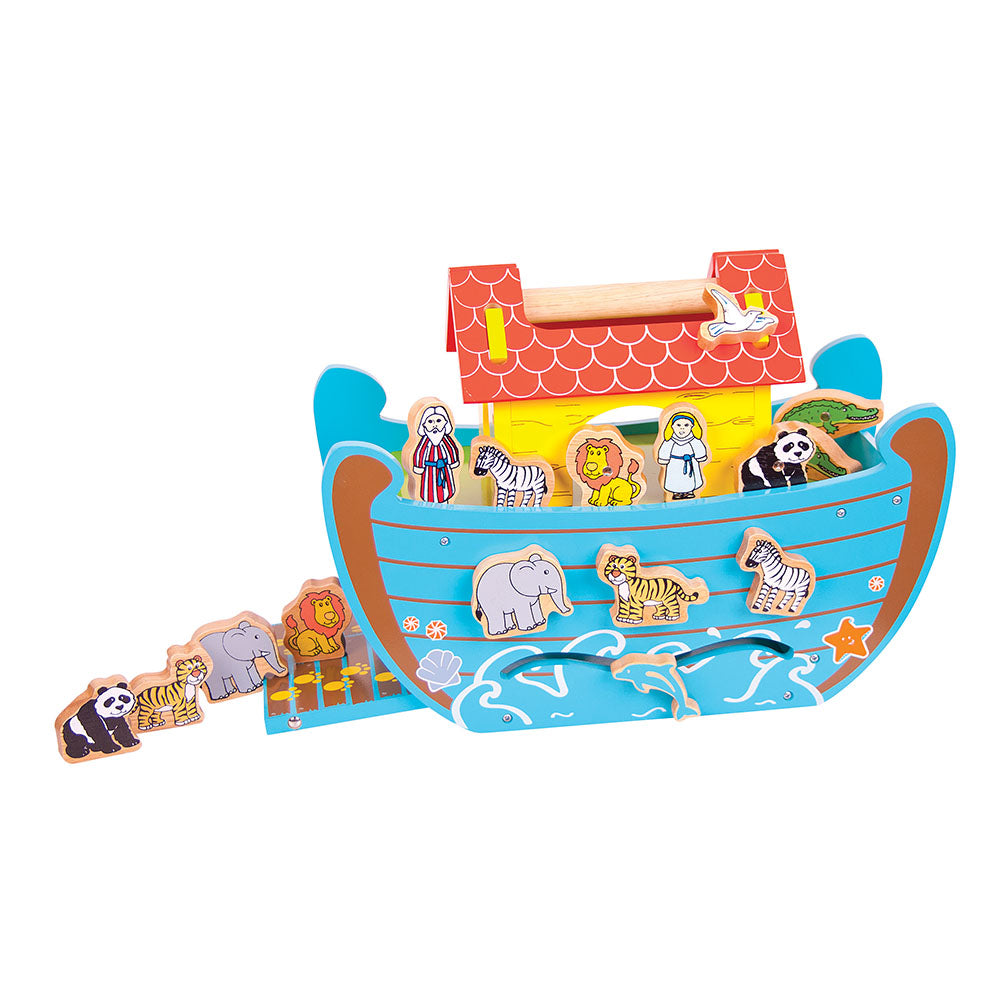 Bigjigs Wooden Noah's Ark Playset