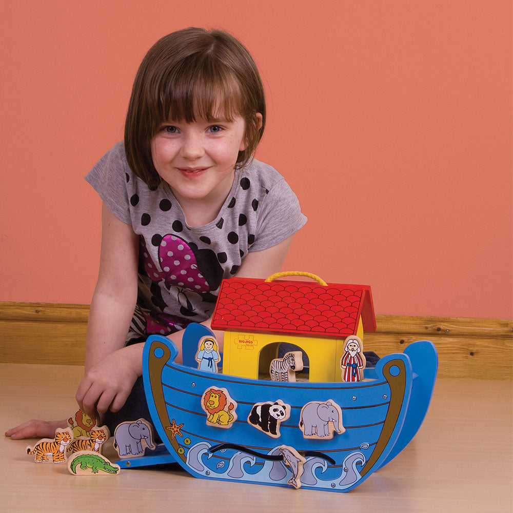 Bigjigs Wooden Noah's Ark Playset