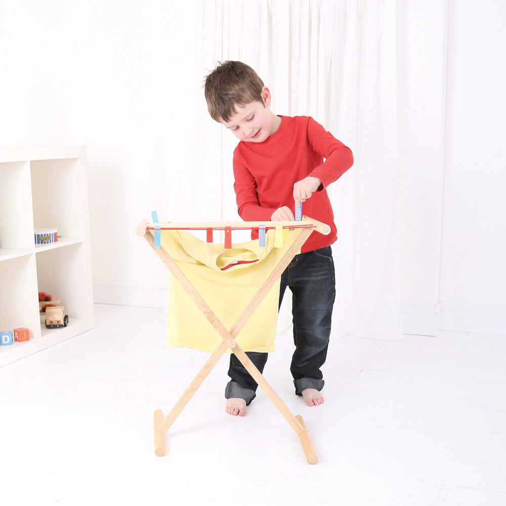 Bigjigs Wooden Toy Clothes Airer