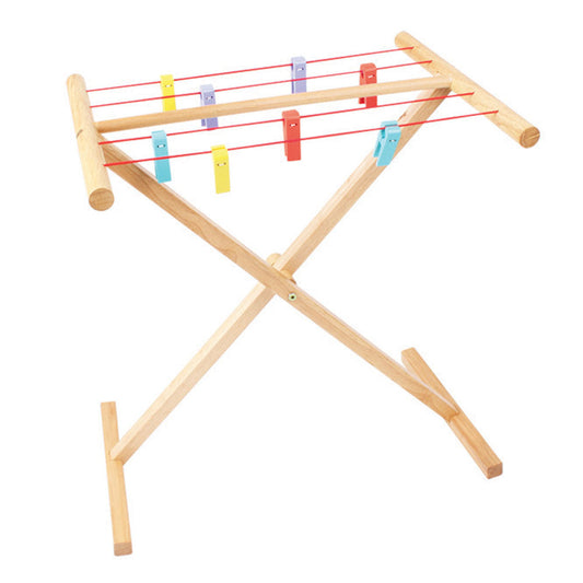 Bigjigs Wooden Toy Clothes Airer