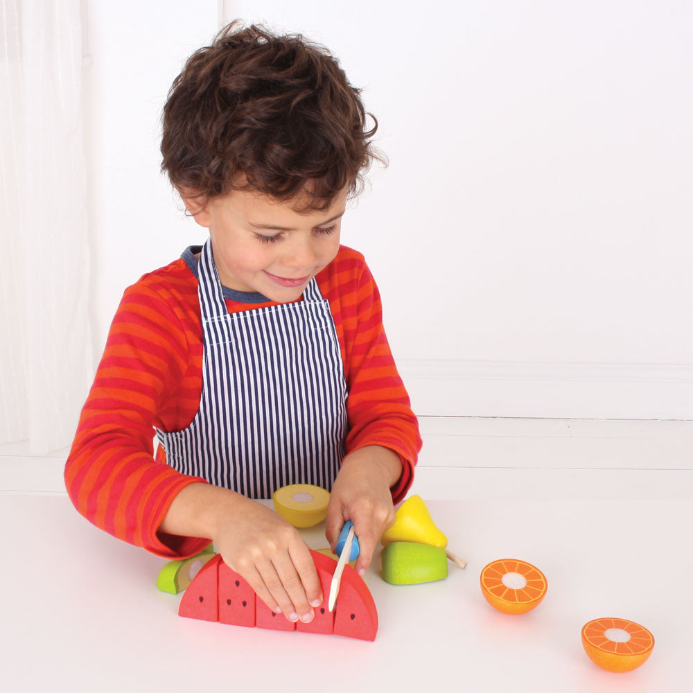 Bigjigs Wooden Cutting Fruit Chefs Set