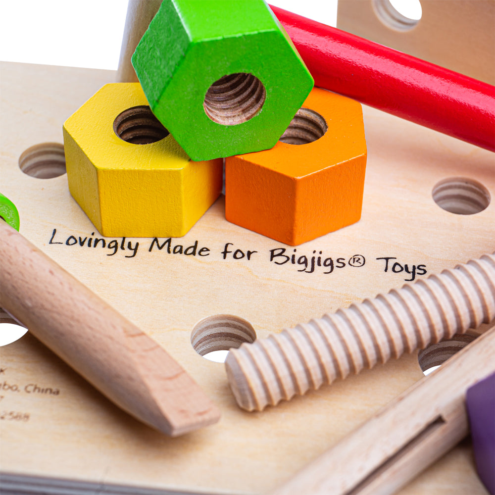 Bigjigs Wooden Kids Toy Workbench