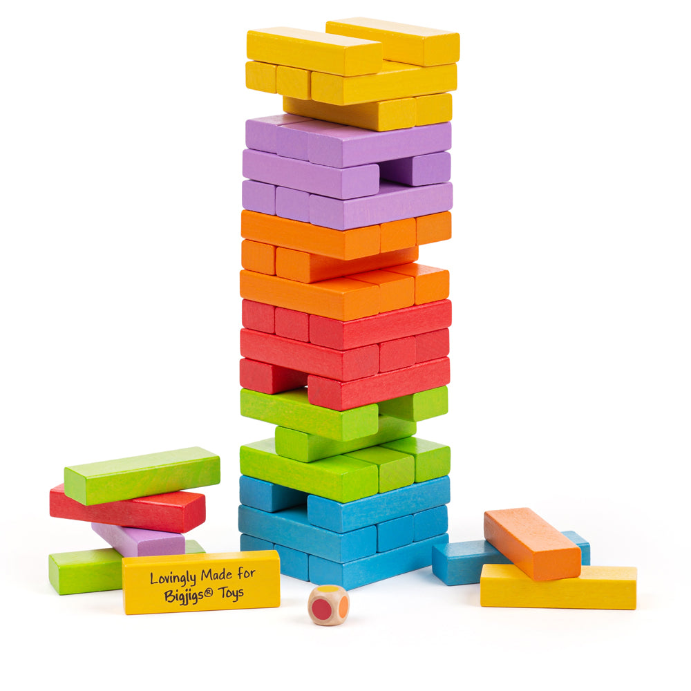 Bigjigs Wooden Stacking Tower Game