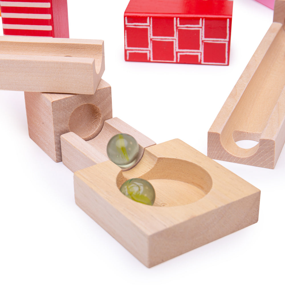 Bigjigs Wooden Marble Run Set