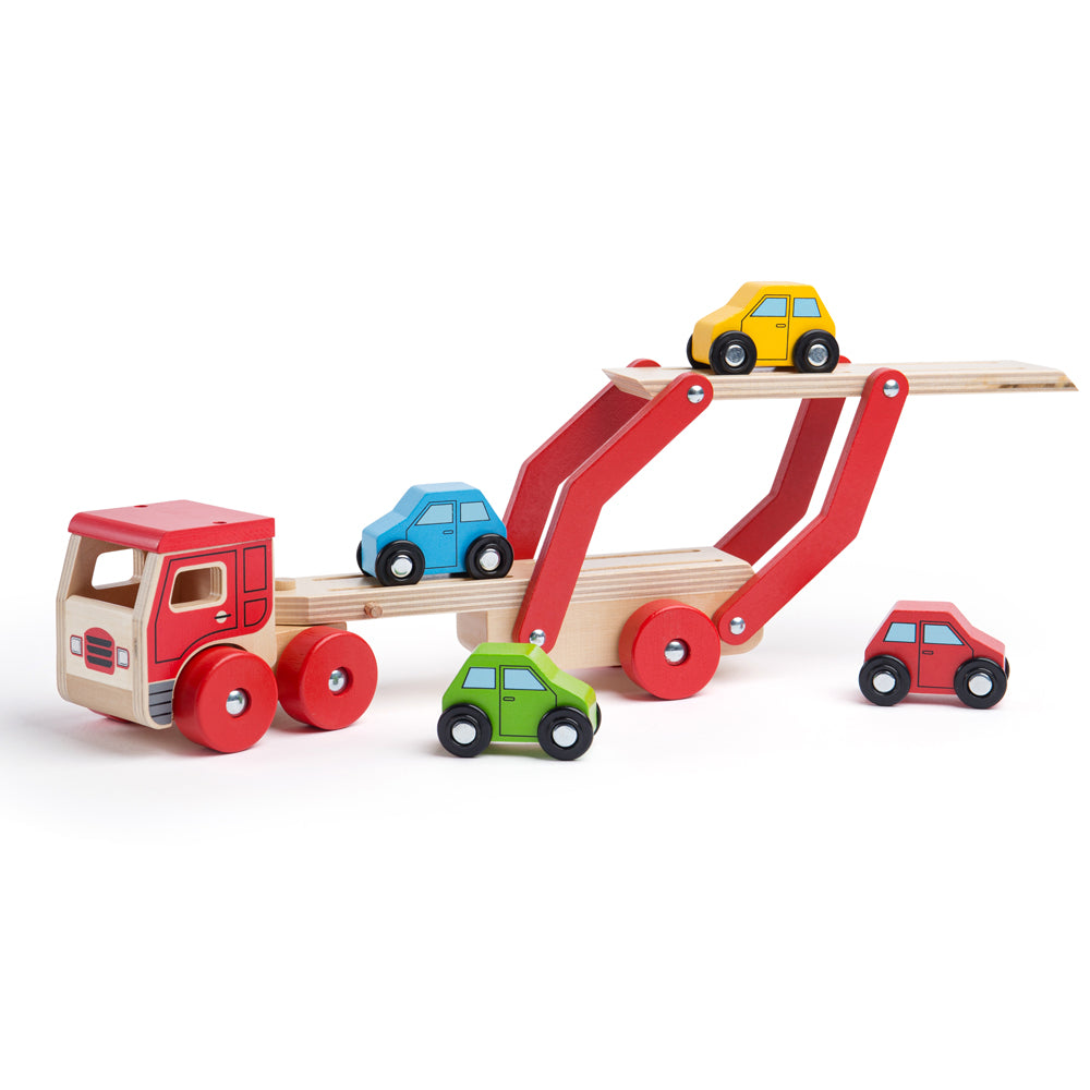 Bigjigs Wooden Transporter Lorry Toy