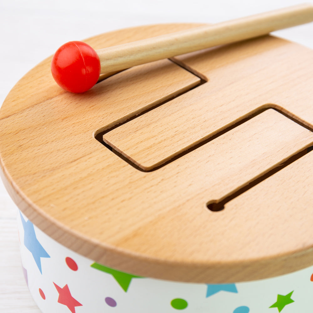 Bigjigs Wooden Toy Drum