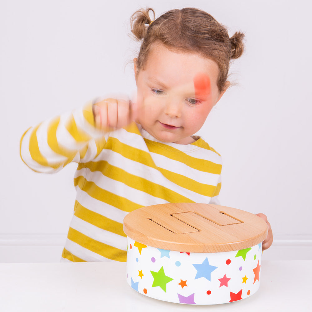 Bigjigs Wooden Toy Drum