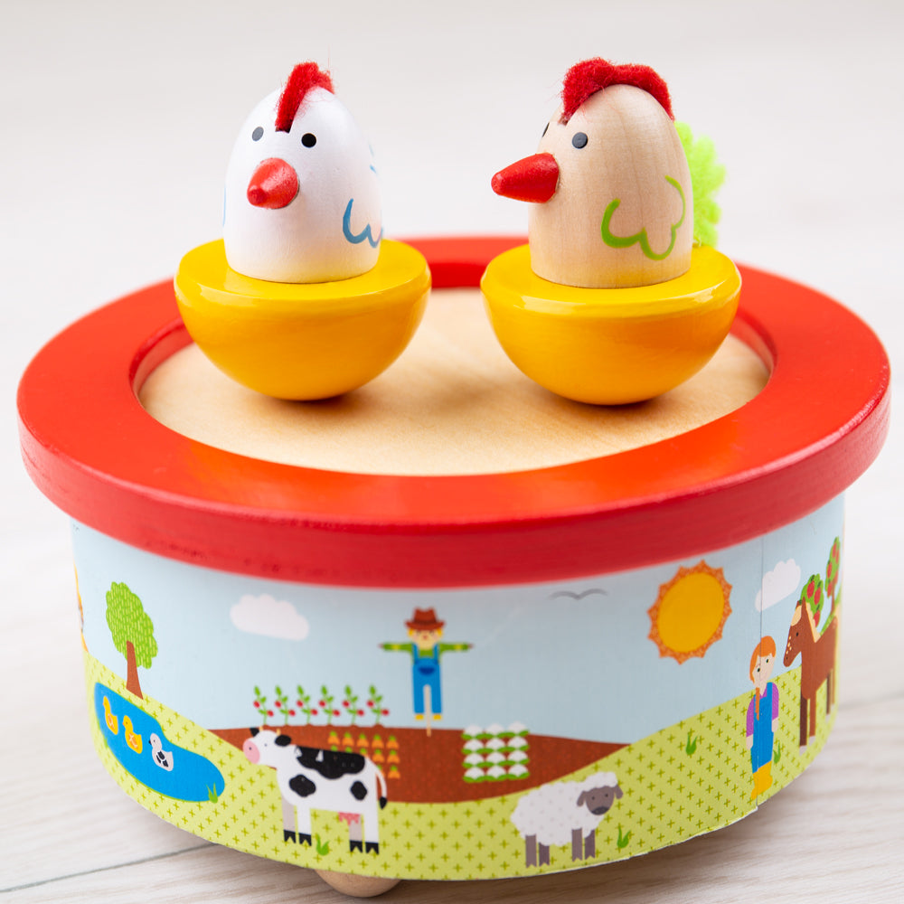 Bigjigs Wooden Farm Music Box
