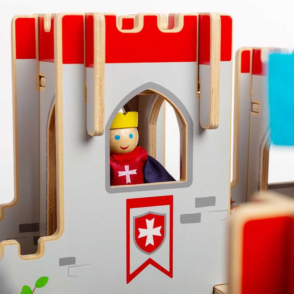 Bigjigs Wooden King George's Castle Toy Bundle