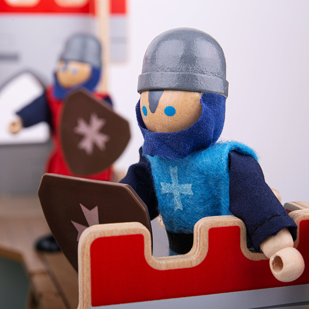 Bigjigs Wooden King George's Castle Toy Bundle