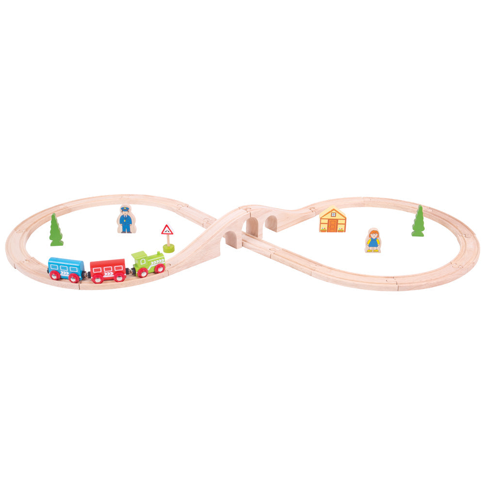 Bigjigs Rail Wooden Figure of Eight Train Set
