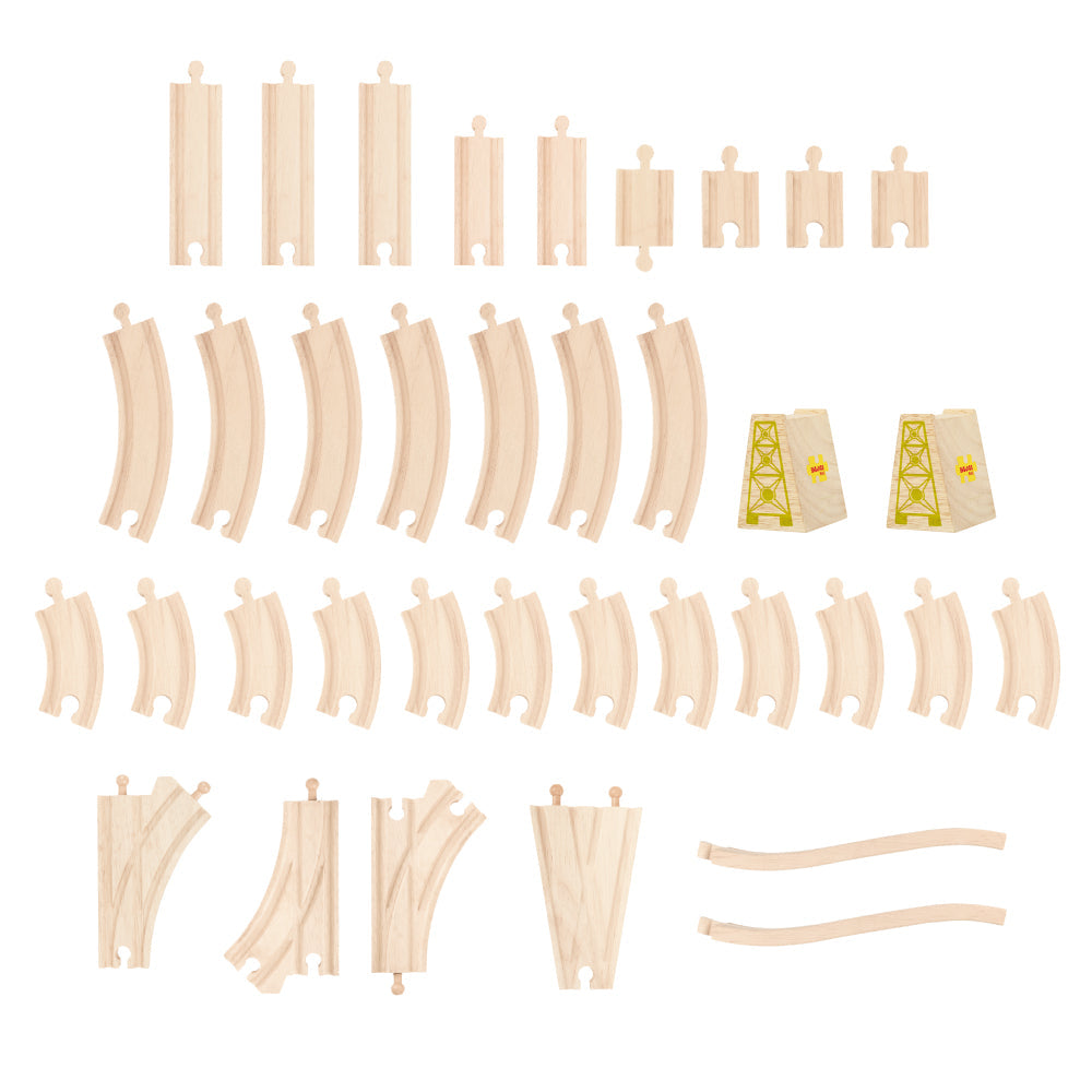 Bigjigs Rail Wooden Fairy Town Train Set