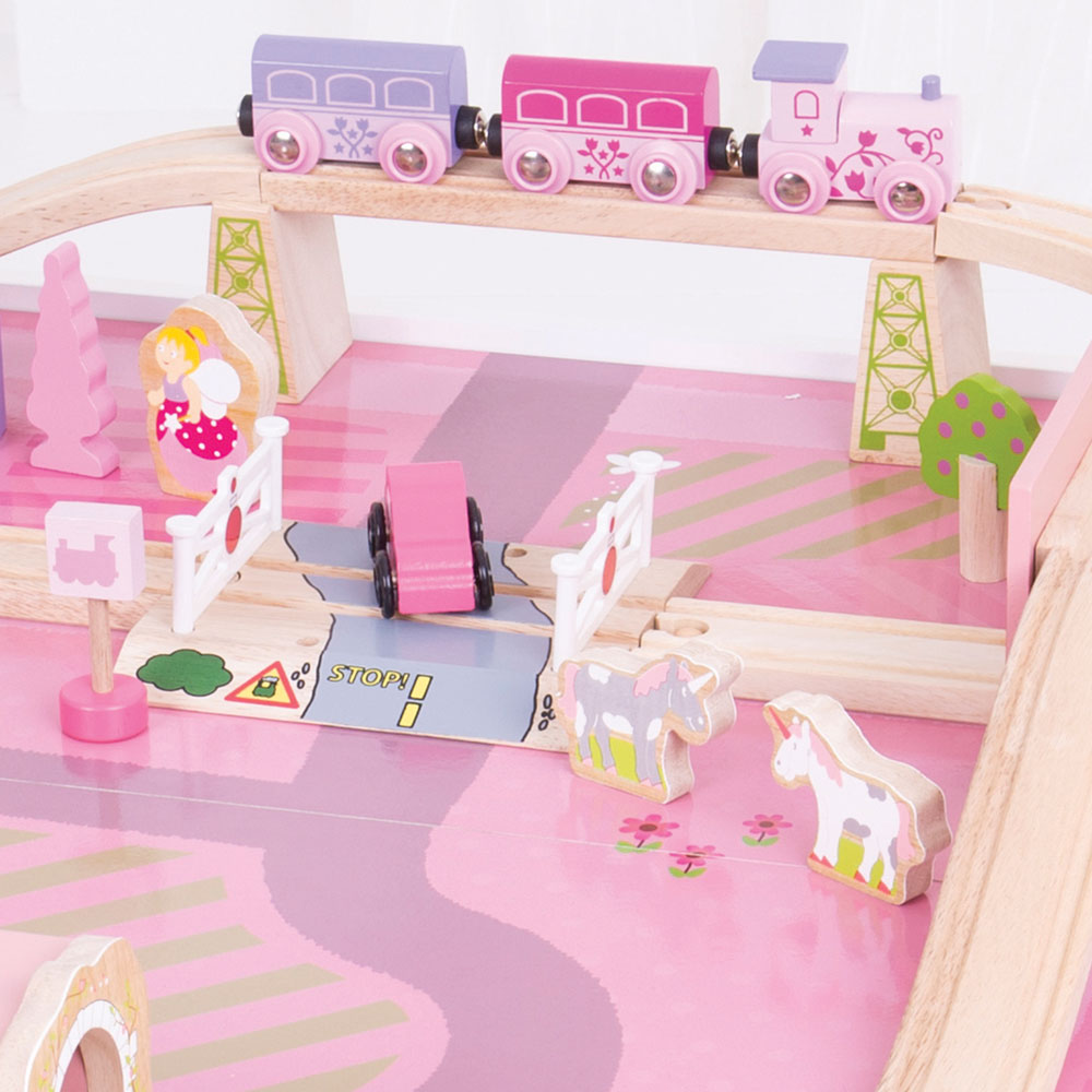Bigjigs Rail Wooden Magical Train Set & Table