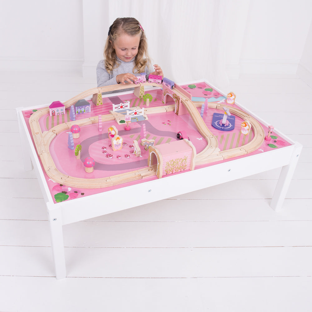 Bigjigs Rail Wooden Magical Train Set & Table
