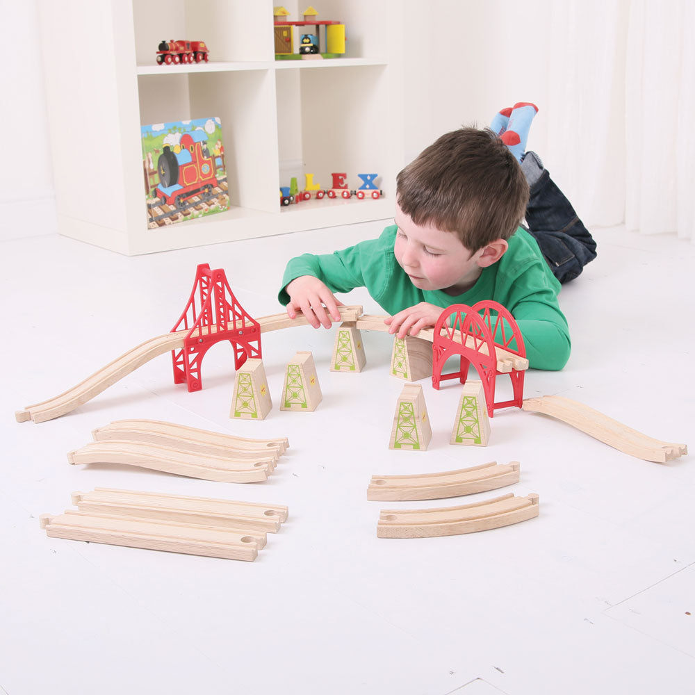 Bigjigs Rail Wooden Bridge Expansion Set