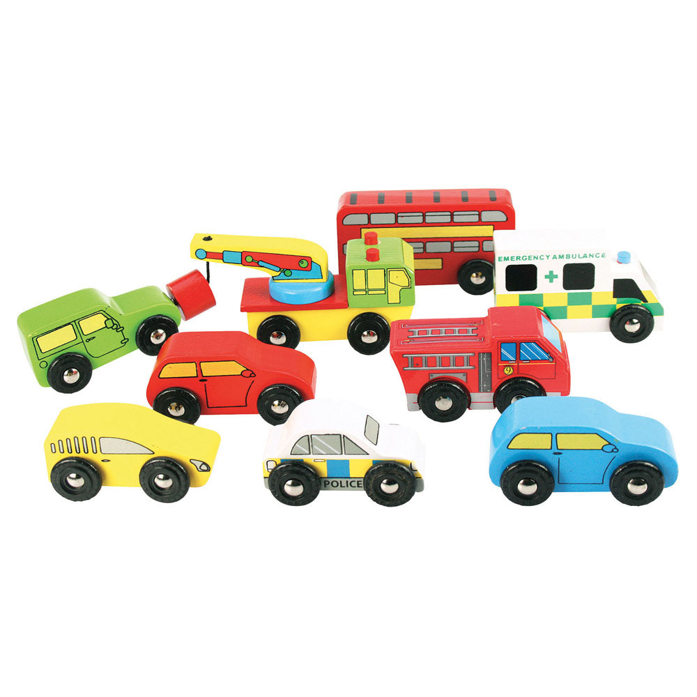 Bigjigs Rail Wooden Vehicle Pack