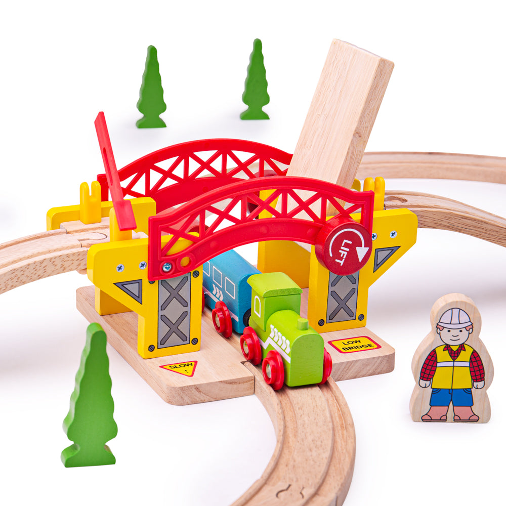 Bigjigs Rail Wooden Lifting Bridge