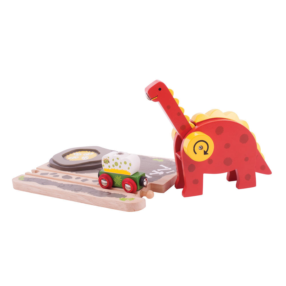 Bigjigs Rail Wooden Dinosaur Crane