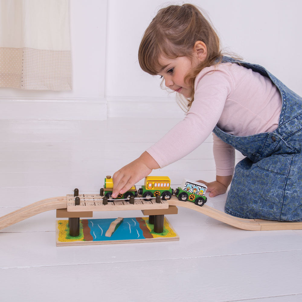 Bigjigs Rail Wooden Safari Rope Bridge