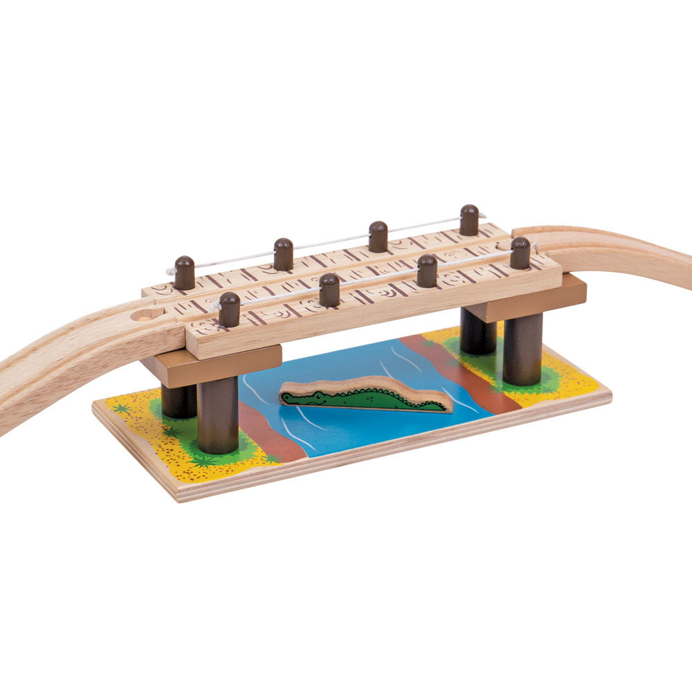 Bigjigs Rail Wooden Safari Rope Bridge