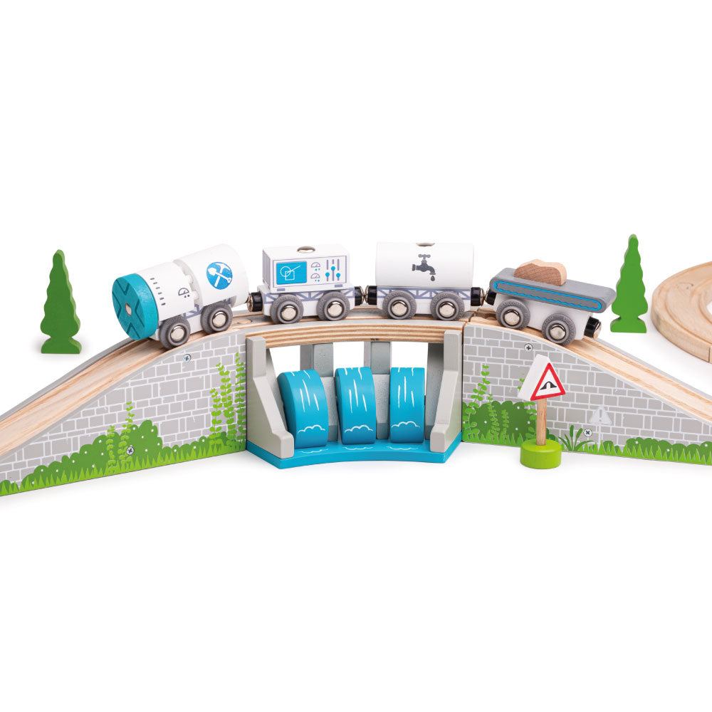 Bigjigs Rail Wooden Waterfall Bridge