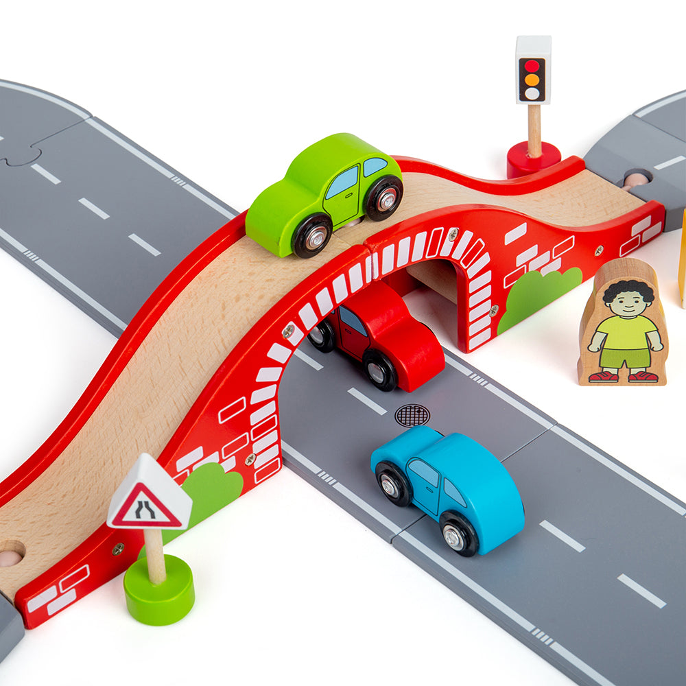 Bigjigs Rail Wooden Figure of 8 Roadway Set
