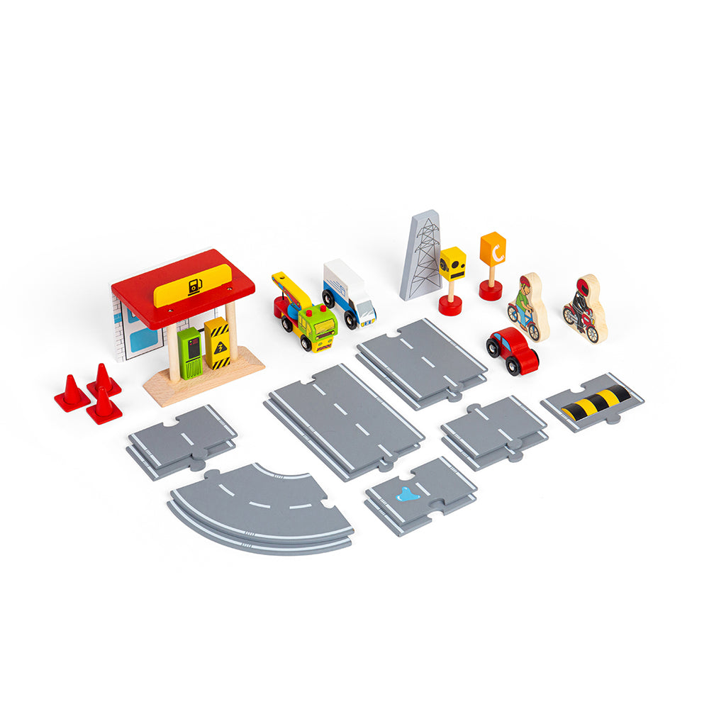 Bigjigs Rail Wooden Roadway Accessory Pack