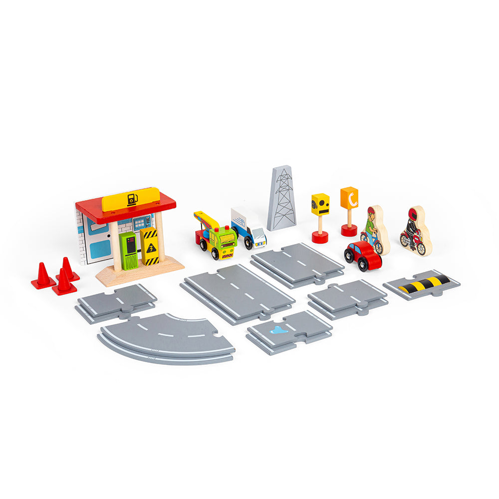 Bigjigs Rail Wooden Roadway Accessory Pack