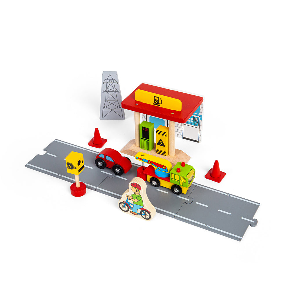 Bigjigs Rail Wooden Roadway Accessory Pack