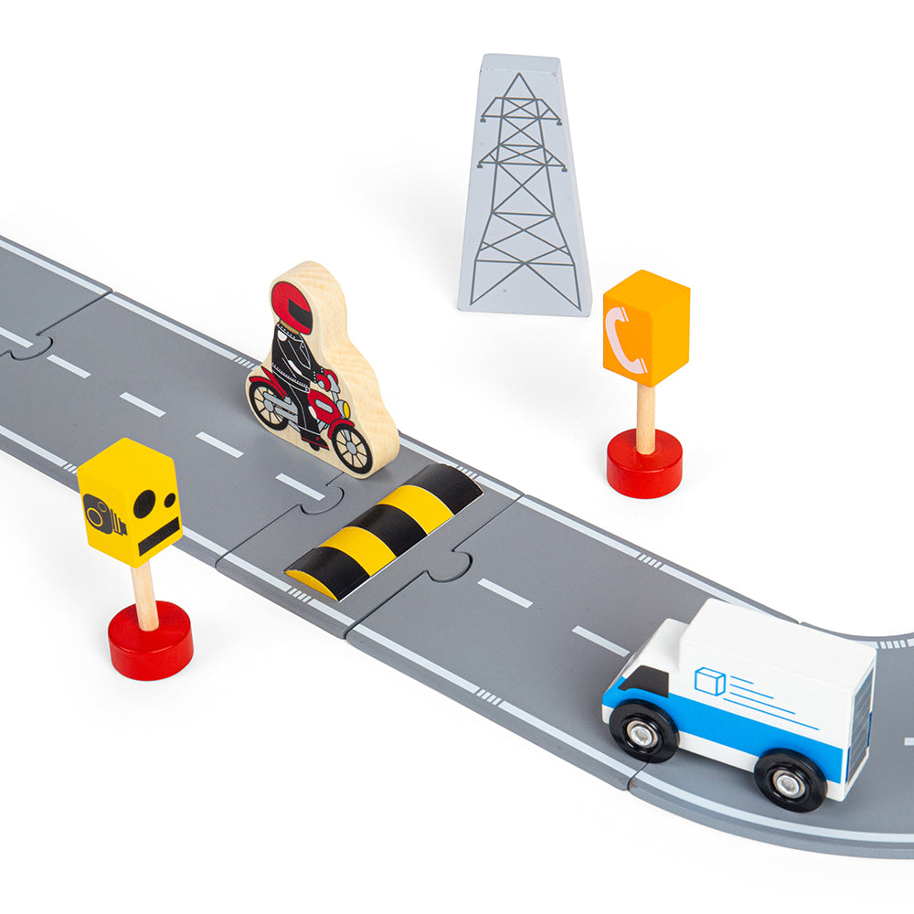 Bigjigs Rail Wooden Roadway Accessory Pack
