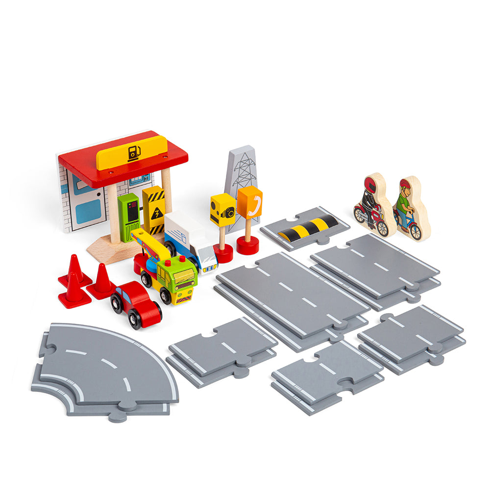 Bigjigs Rail Wooden Roadway Accessory Pack
