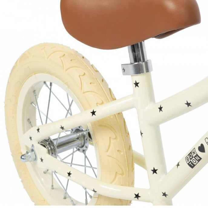 Banwood 'First Go!' Balance Bike & Basket - Bonton Cream
