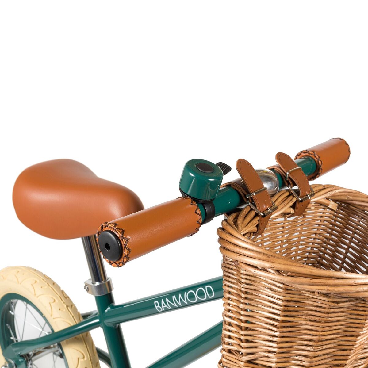 Banwood  Balance Bike & Basket - Dark Green