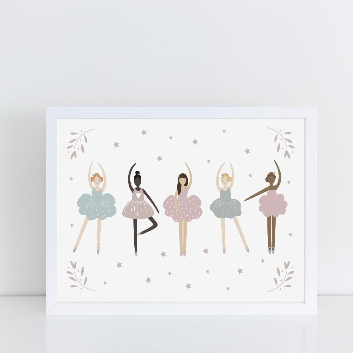 Ballerinas Landscape Art Print by The Little Jones (3 Sizes Available)
