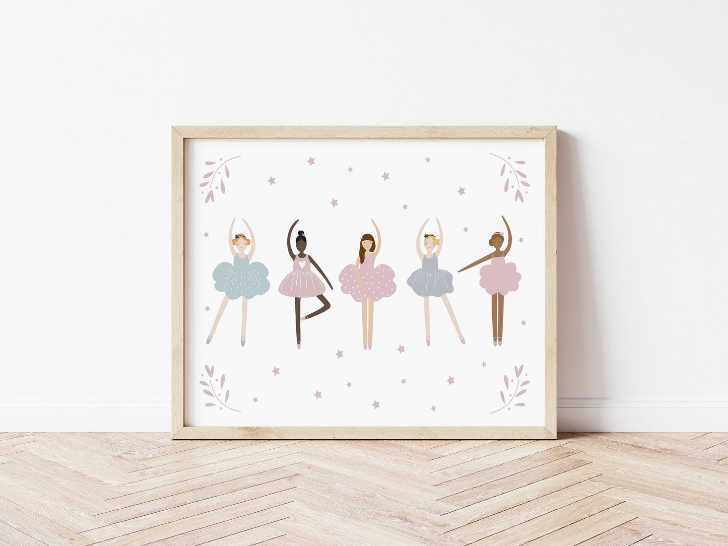 Ballerinas Landscape Art Print by The Little Jones (3 Sizes Available)